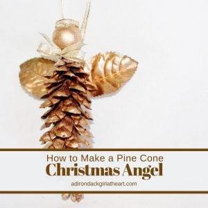 Pine Cone Christmas Angel Ornament adirondackgirlatheart.com