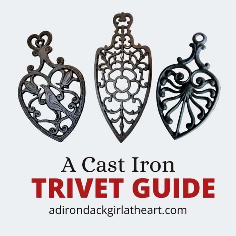 Three cast iron trivets: a cast iron trivet guide