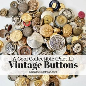 A Cool Collectible (Part II) Vintage Buttons adirondackgirlatheart.com