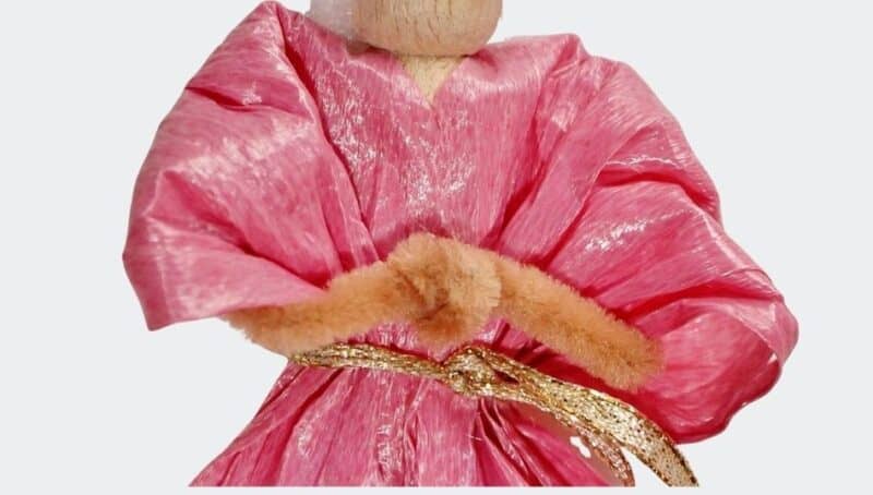 Close up of angels arms twisted together Angel's pipe cleaner arms twisted together