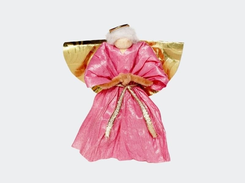 Clothespin angel (14) Completed clothespin angel ornament