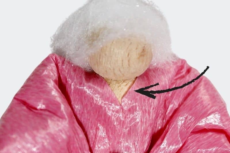 V neck on angel's gown Angel's v-neck gown