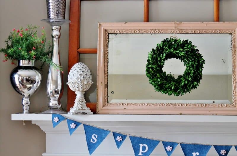 side of spring mantel