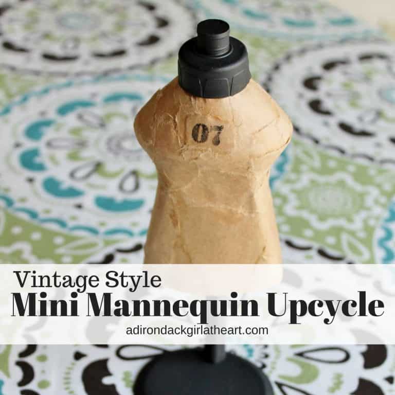 Vintage Style Mini Mannequin Upcycle adirondackgirlatheart.com
