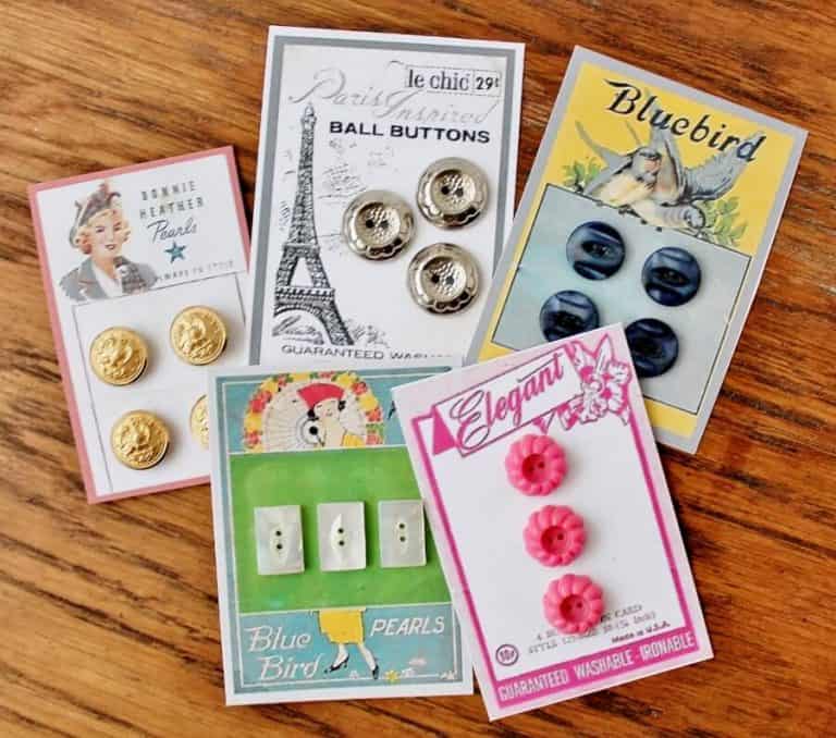 A Charming Technique for Displaying Vintage Buttons • Adirondack Girl