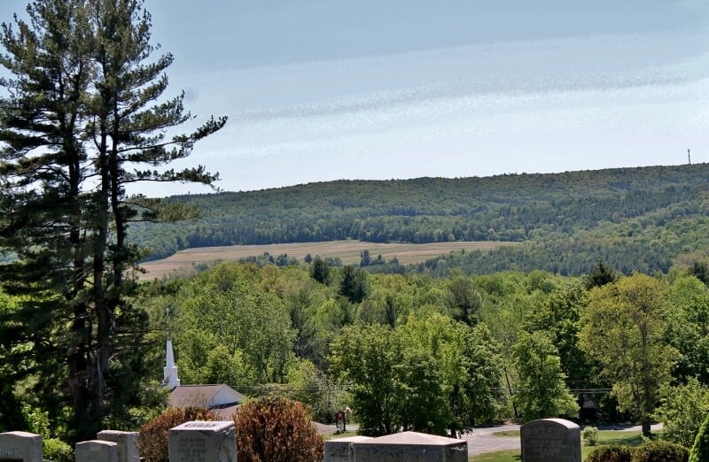 Landscape view of the Hoosick Valley