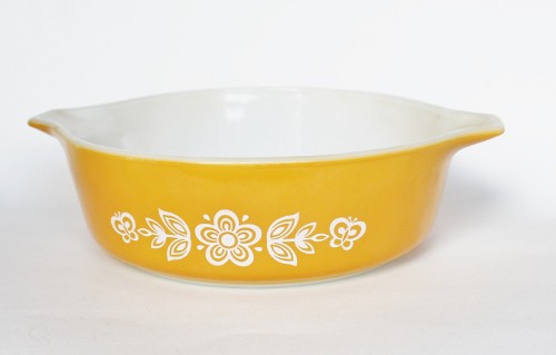 vintage butterfly gold pyrex
