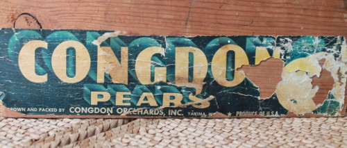 vintage fruit crate