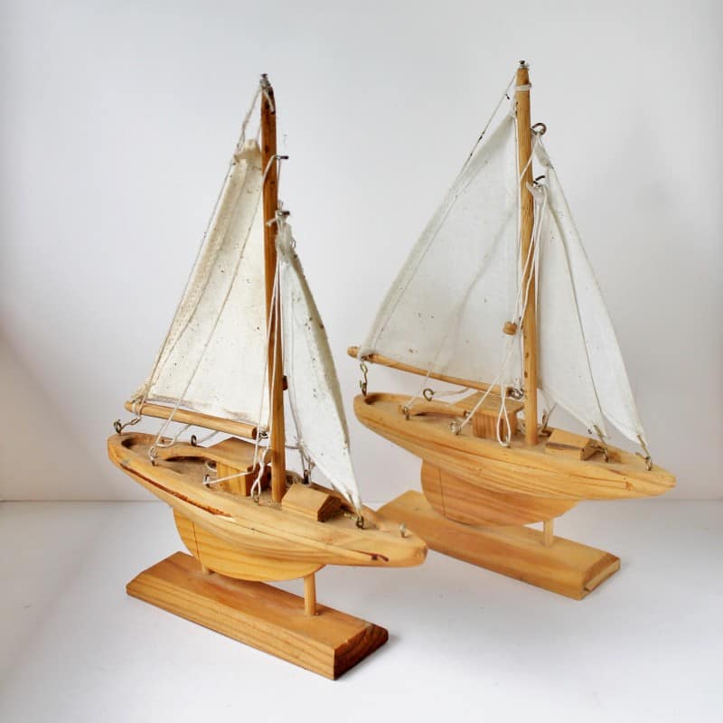 pair of model ships
