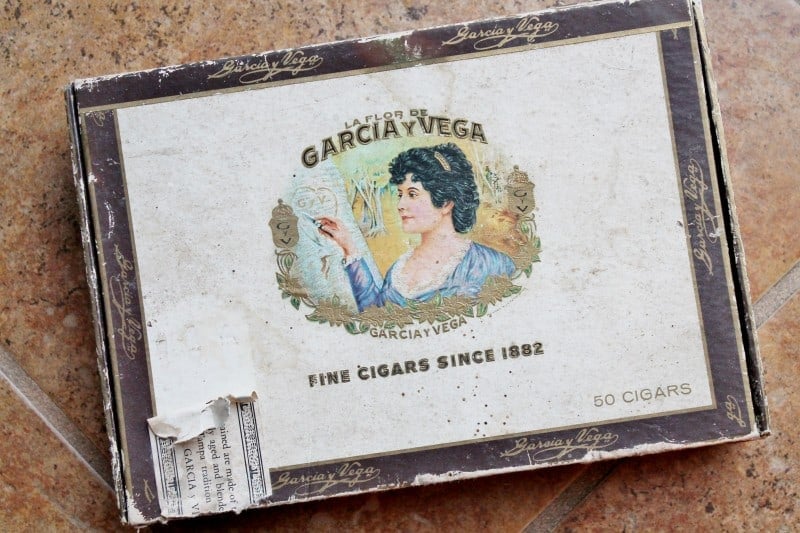 vintage cigar box