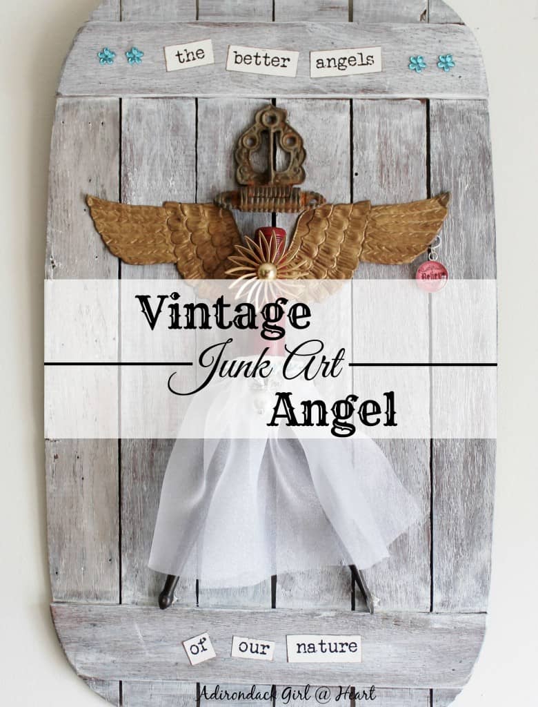 vintage junk art angel