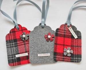 Wool Christmas Tags