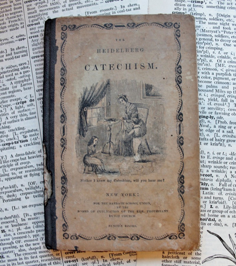 Antique catechism book
