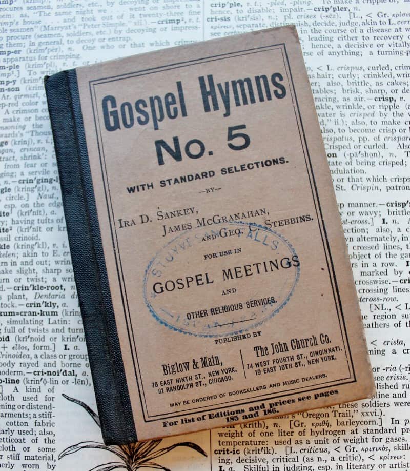 Antique miniature gospel hymns