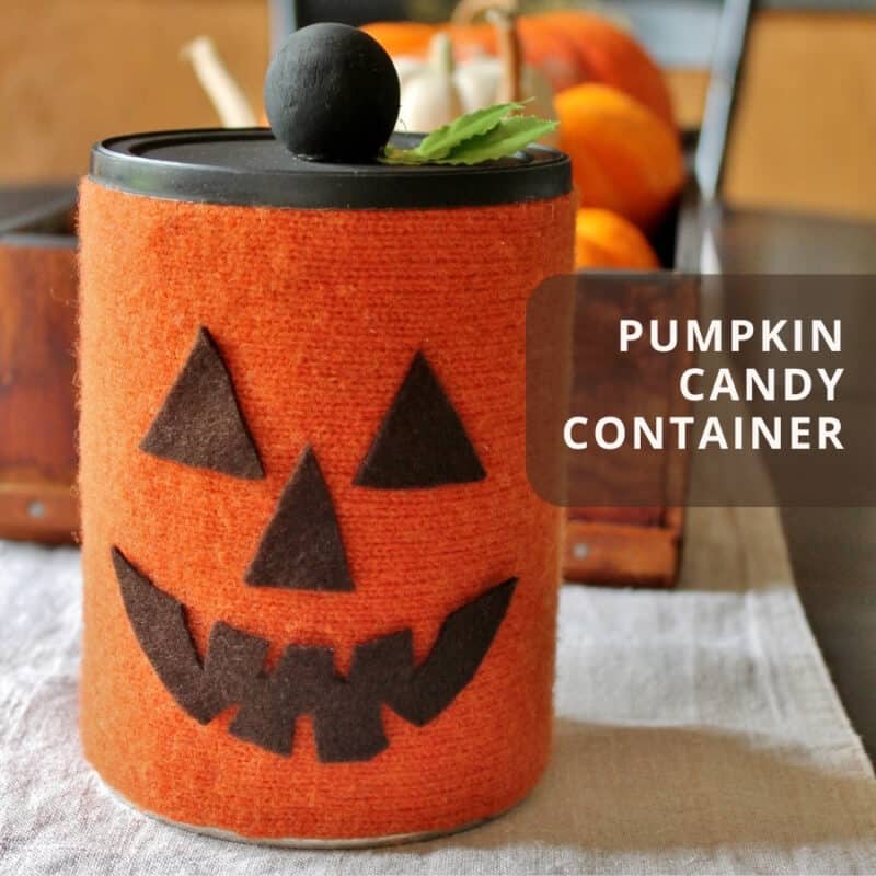 Pumpkin Candy Container