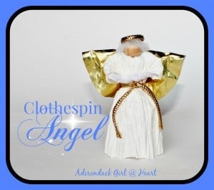 Clothespin Angel At Adirondack Girl @ Heart