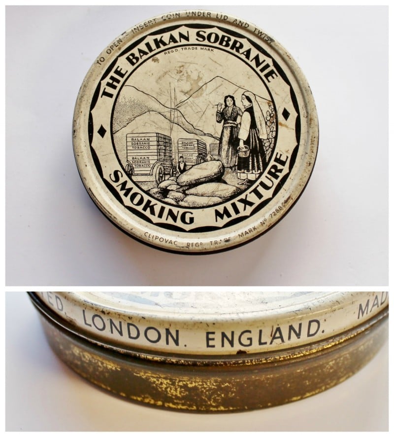vintage tobacco tin