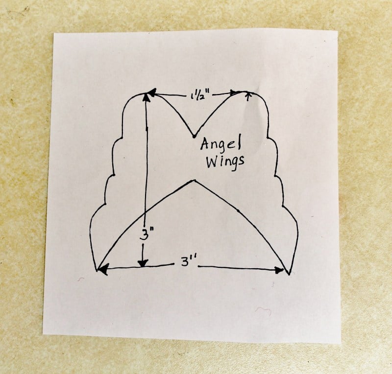Toilet Paper Tube Angel Wings pattern (2) angel wing pattern