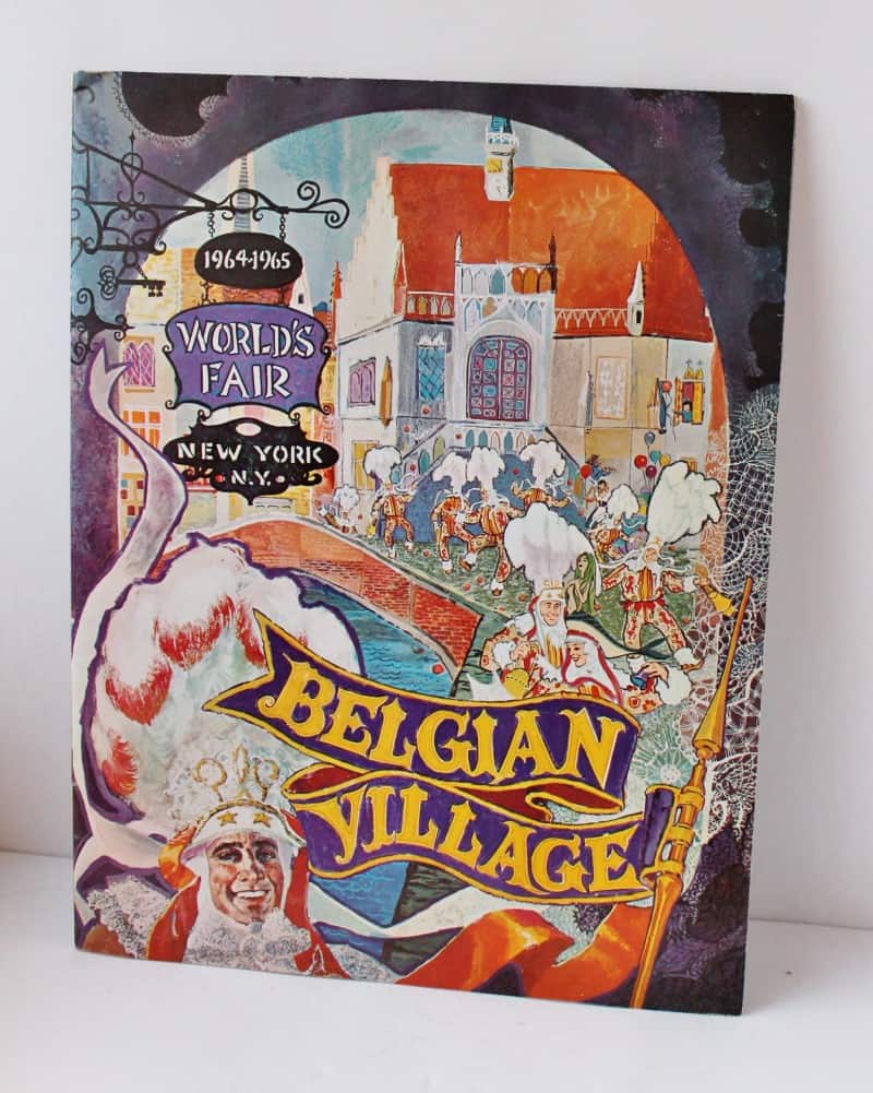 1964-65 World's Fair Belgian Village Souvenir Book