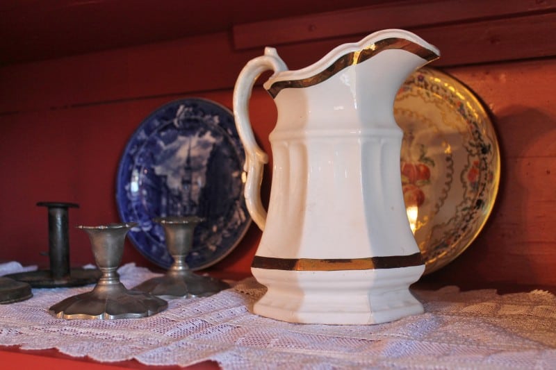 Ironstone and other china at Lasell Hall