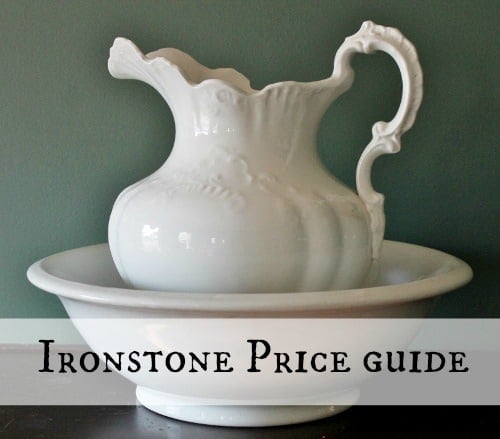 Ironstone Price Guide