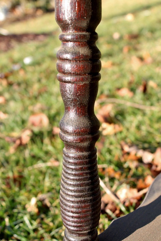 Leg of vintage side table