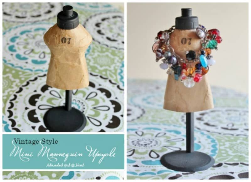 Vintage Style Upcycled Mini-Mannequin