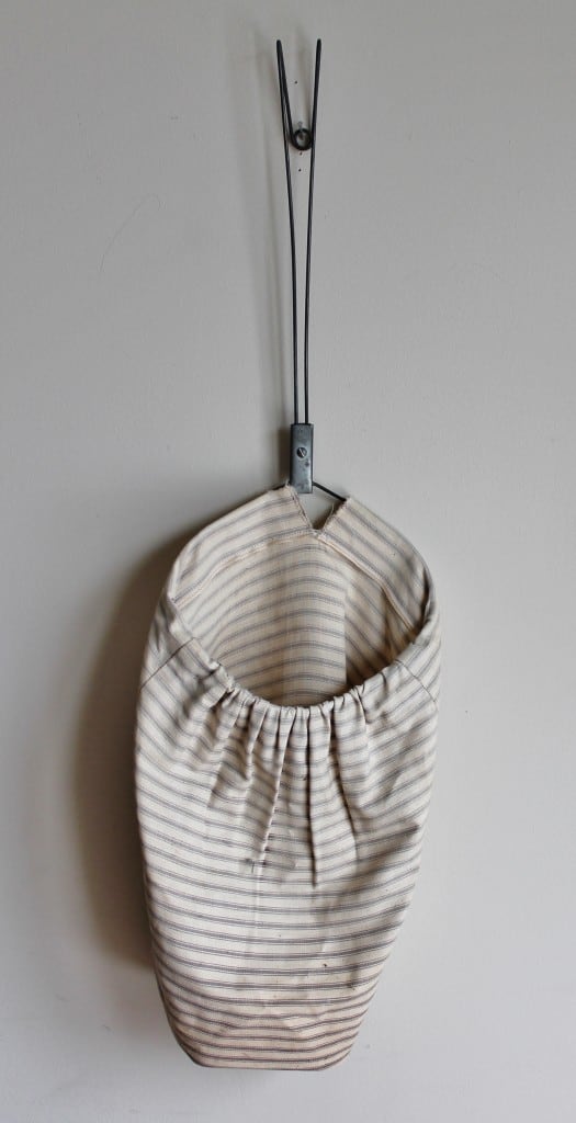 Clothespin Holder Made with Cotton Ticking