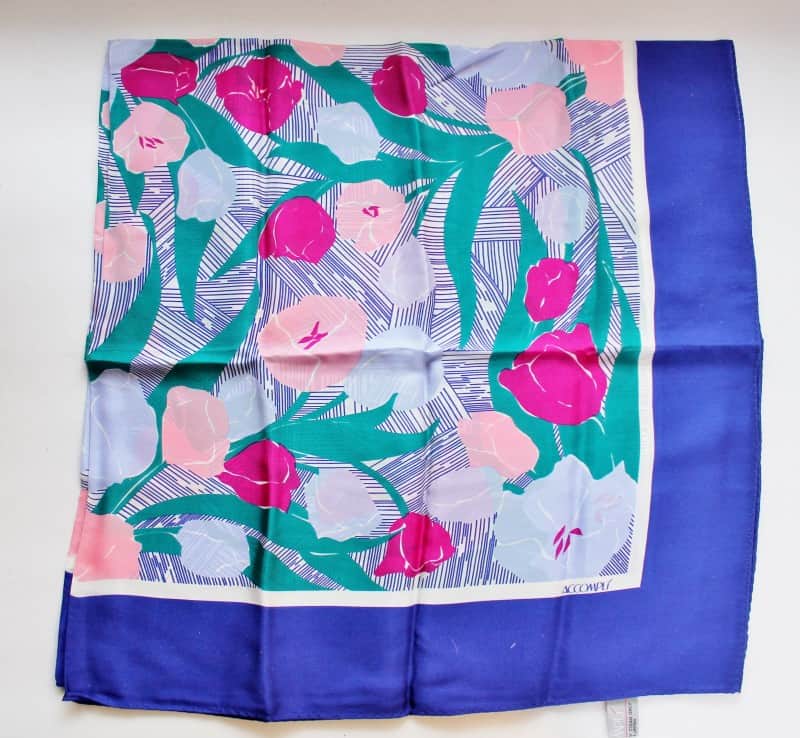 Vintage Accompli Silk Scarf
