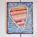 Finished Altered Art Valentine Wall Art