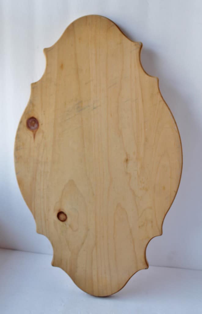 Wooden plaque