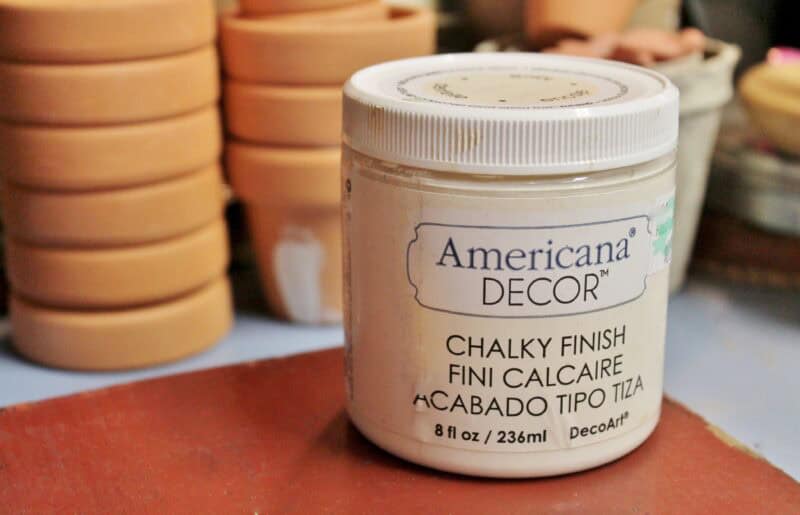 Beige chalk paint