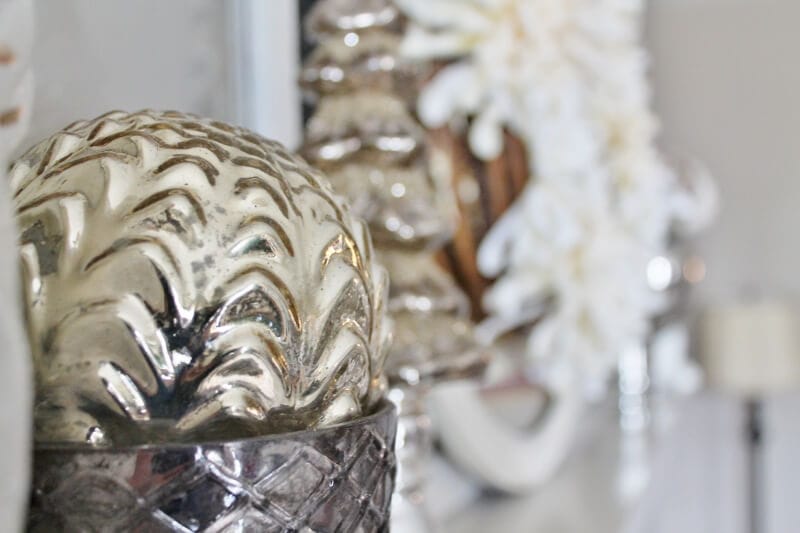 silver mercury glass ball