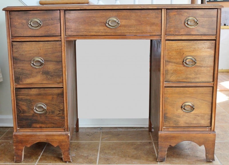 Vintage wooden desk