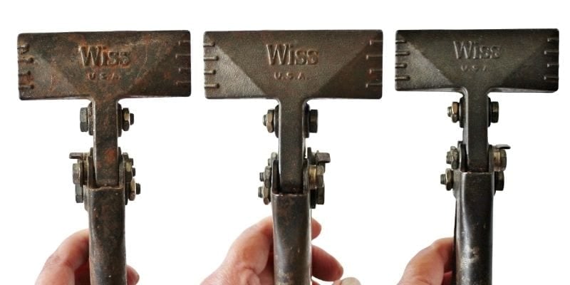 Wiss Clamp Tool rusty before, clean after