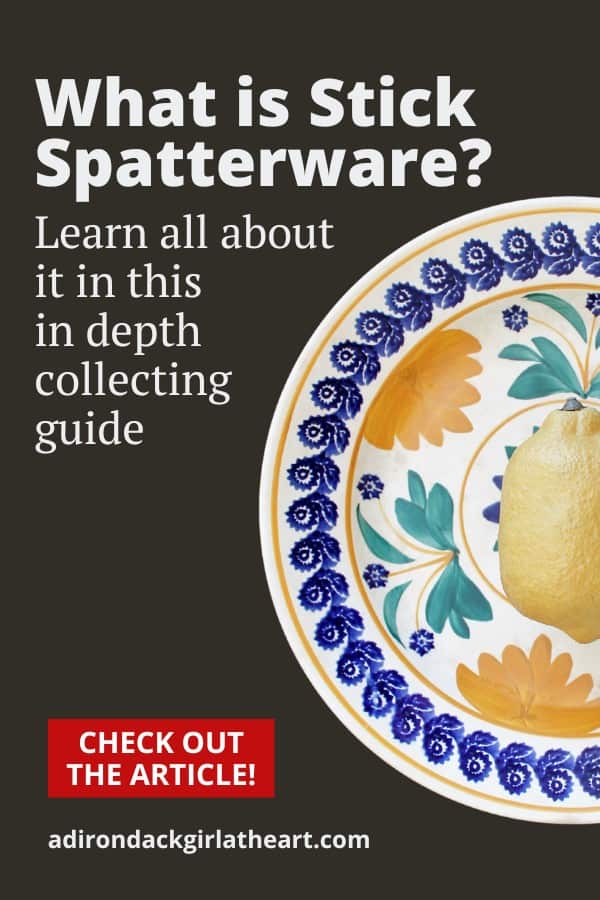 What is stick spatterware? Learn all about it in this in depth collecting guide.