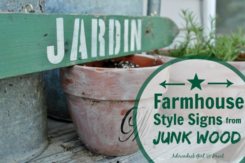 Farmhouse Style Signs from Junk Wood