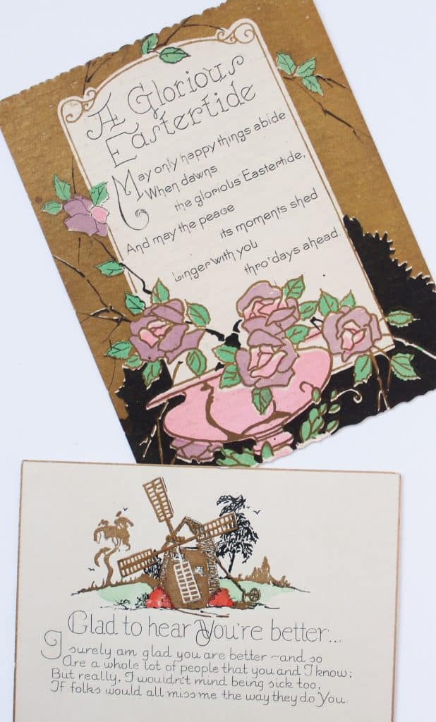 Vintage get well cards