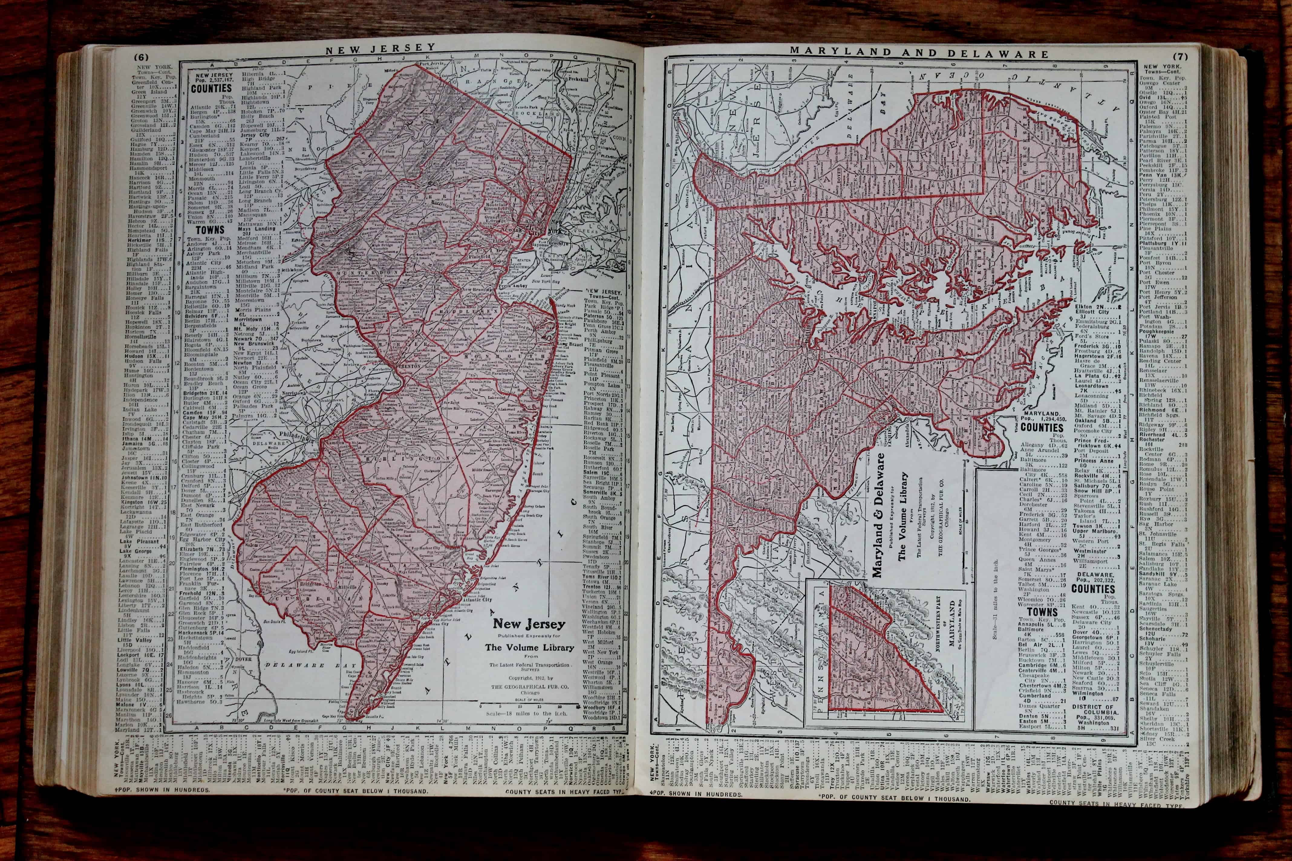 Antique Atlas pages California