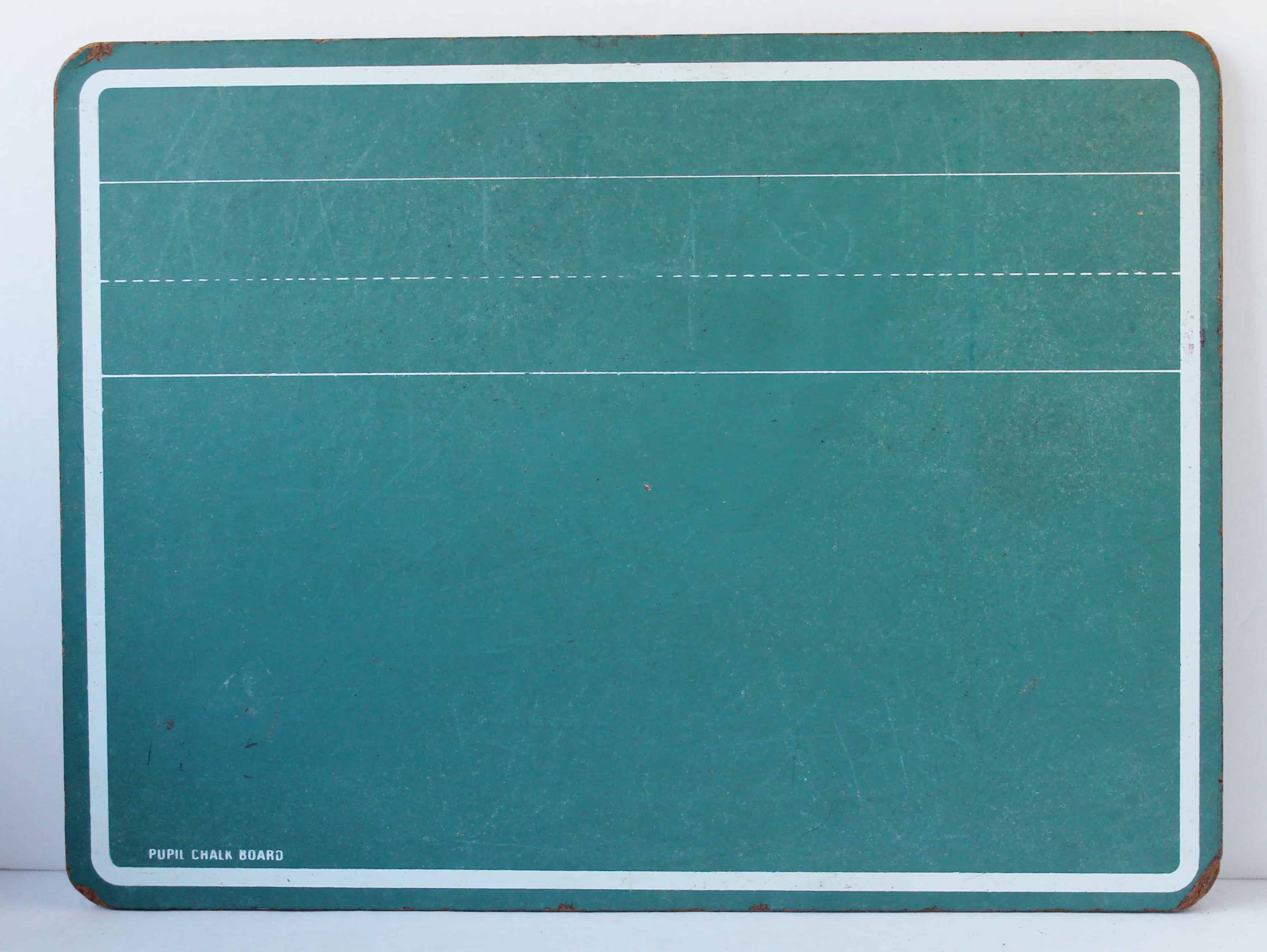 Small green vintage chalk board