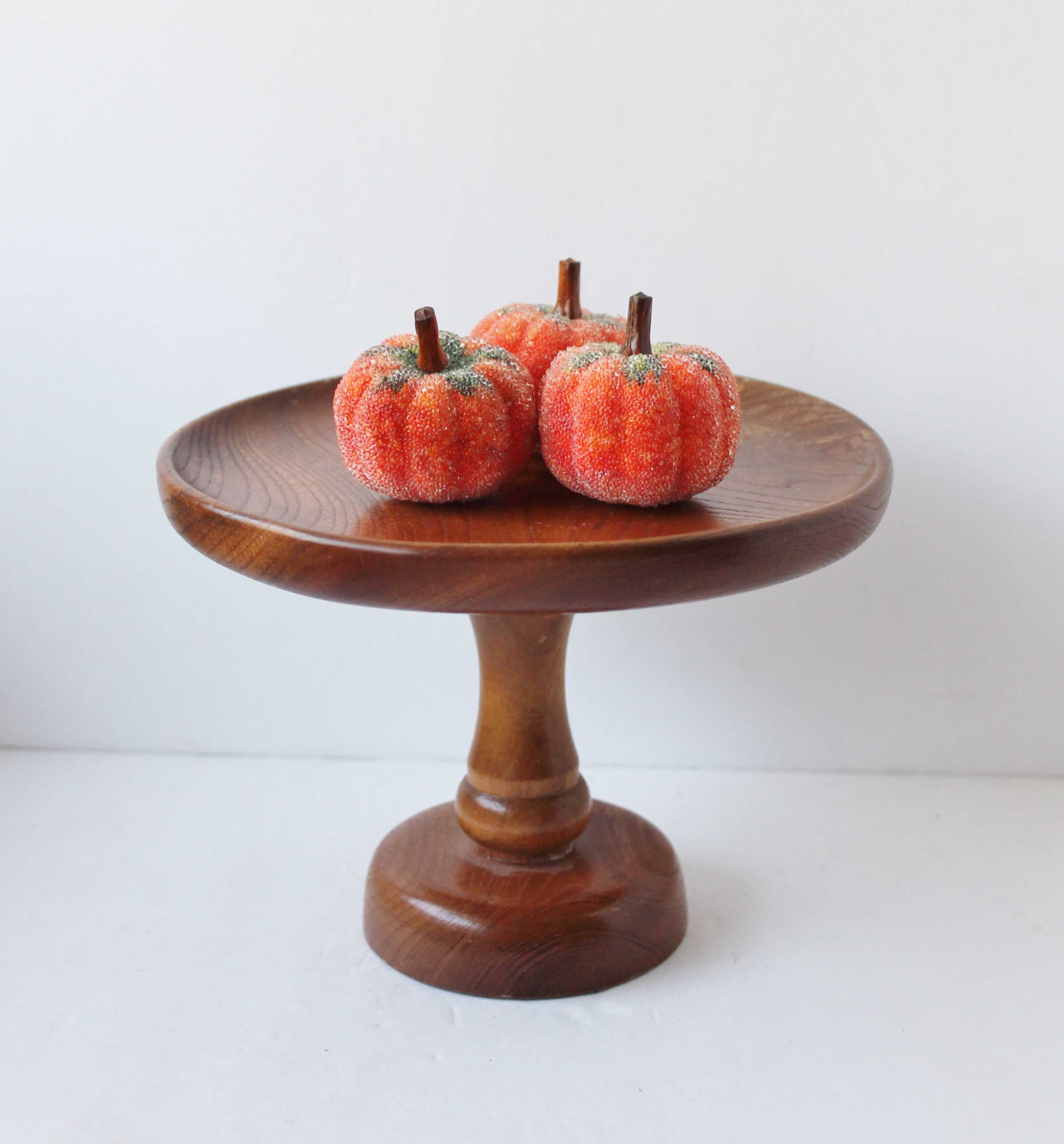 Vintage Wooden Pedestal Stand (1)