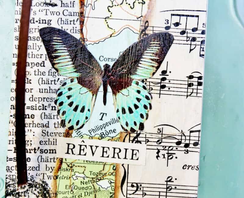 butterfly with the word "'reverie"