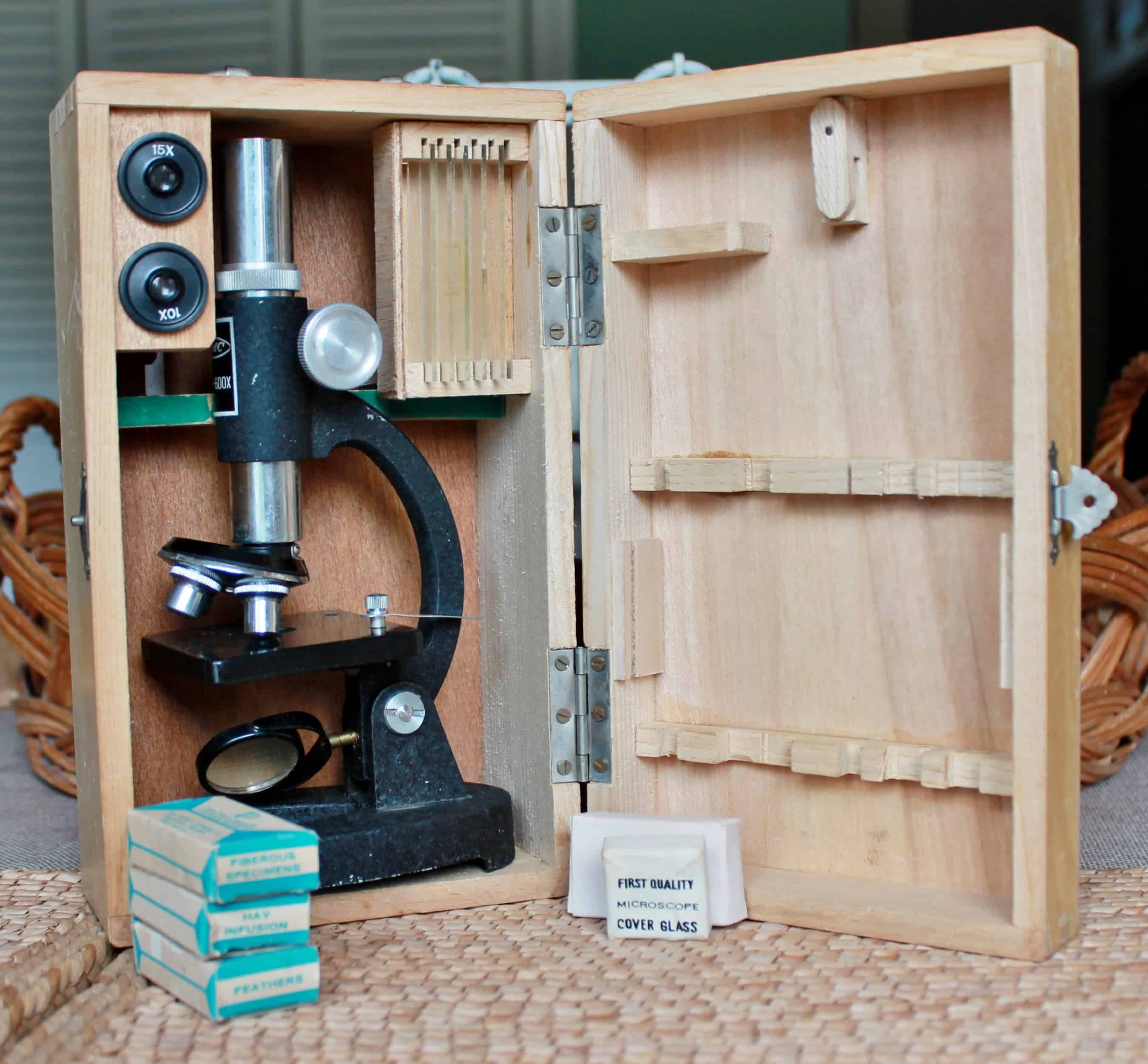 vintage microscope