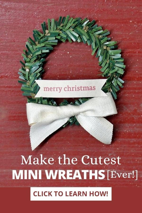 Make the cutest mini wreaths ever!