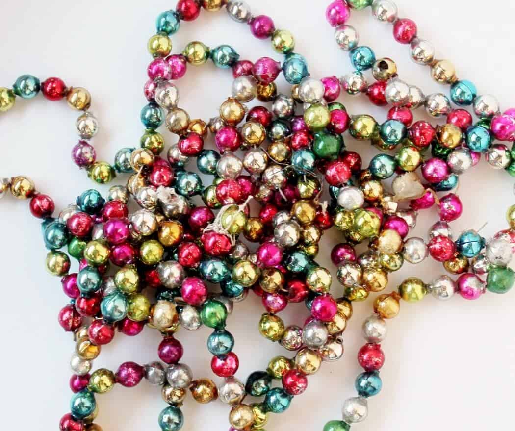 multi-colored mercury glass garland