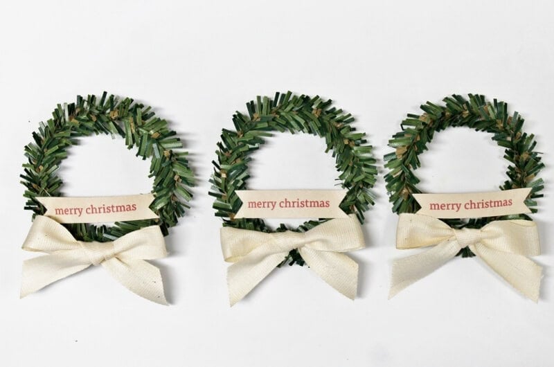 3 mini christmas wreaths