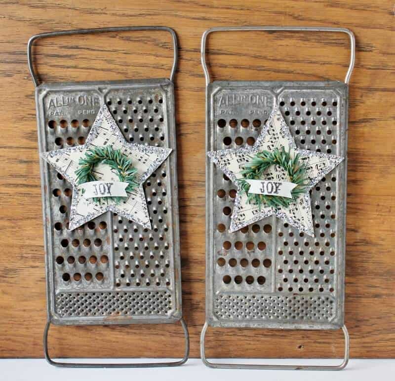 music paper stars on flat graters