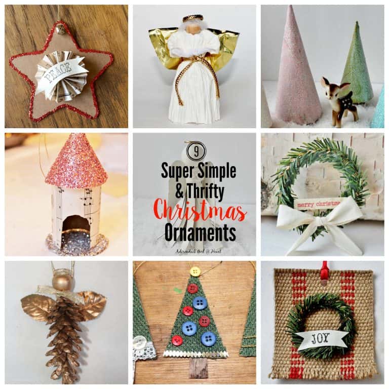 Nine Homemade Christmas Ornaments--simple and thrfty