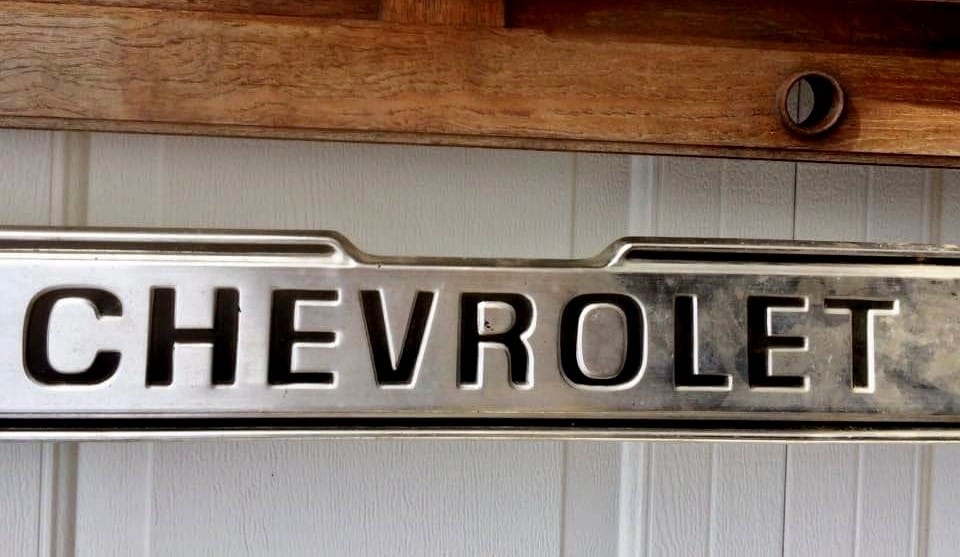 Vintage Chevrolet Bumper Logo