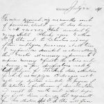 antique hand written letter